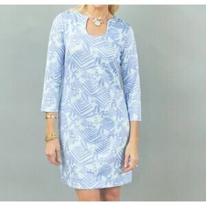 CK Bradley Islesboro Dress in Blue Periwinkle Print Size Small NWT
